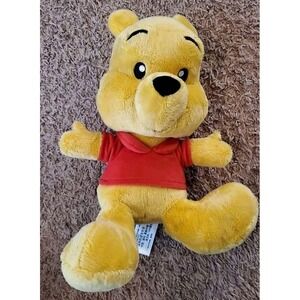 Disney Parks Store Winnie the Pooh Bear Big Feet Plush Stuffed Stuffy Animal 12"